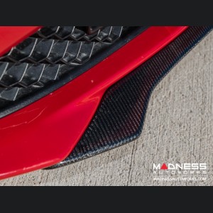 Alfa Romeo Giulia Front Spoiler - Carbon Fiber - QV Style - V3 - Feroce Carbon - Base Model